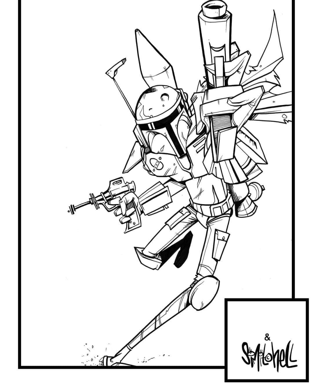 SiMitchell colouring pages